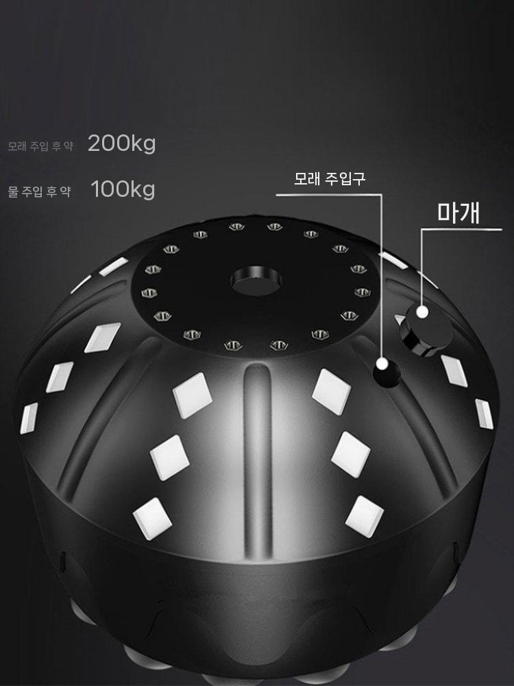샌드백 복싱 권투 태권도 스탠드 트레이닝 연습용 1.7m 블랙 - 상세 이미지 3