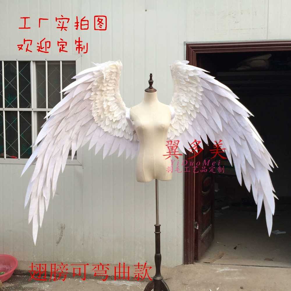 대형 천사날개 연극 코스튬 촬영 깃털 공연 무대 의상 - 상세 이미지 2