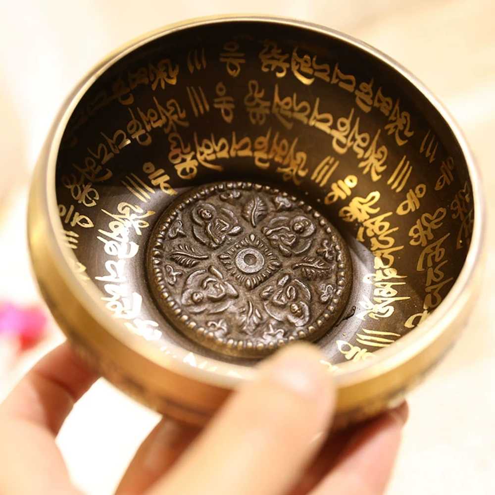 명상 싱잉볼 네팔 구리 그릇 티벳 요가 불교용품 15cm - 상세 이미지 3