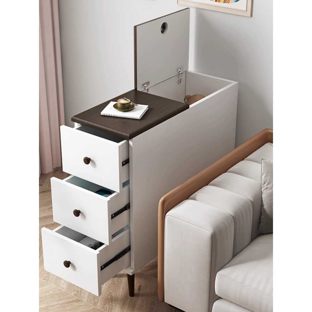 엔틱 틈새 서랍장 안방 거실 슬림 수납장 소품 정리함 80x30x79 - 상품 이미지