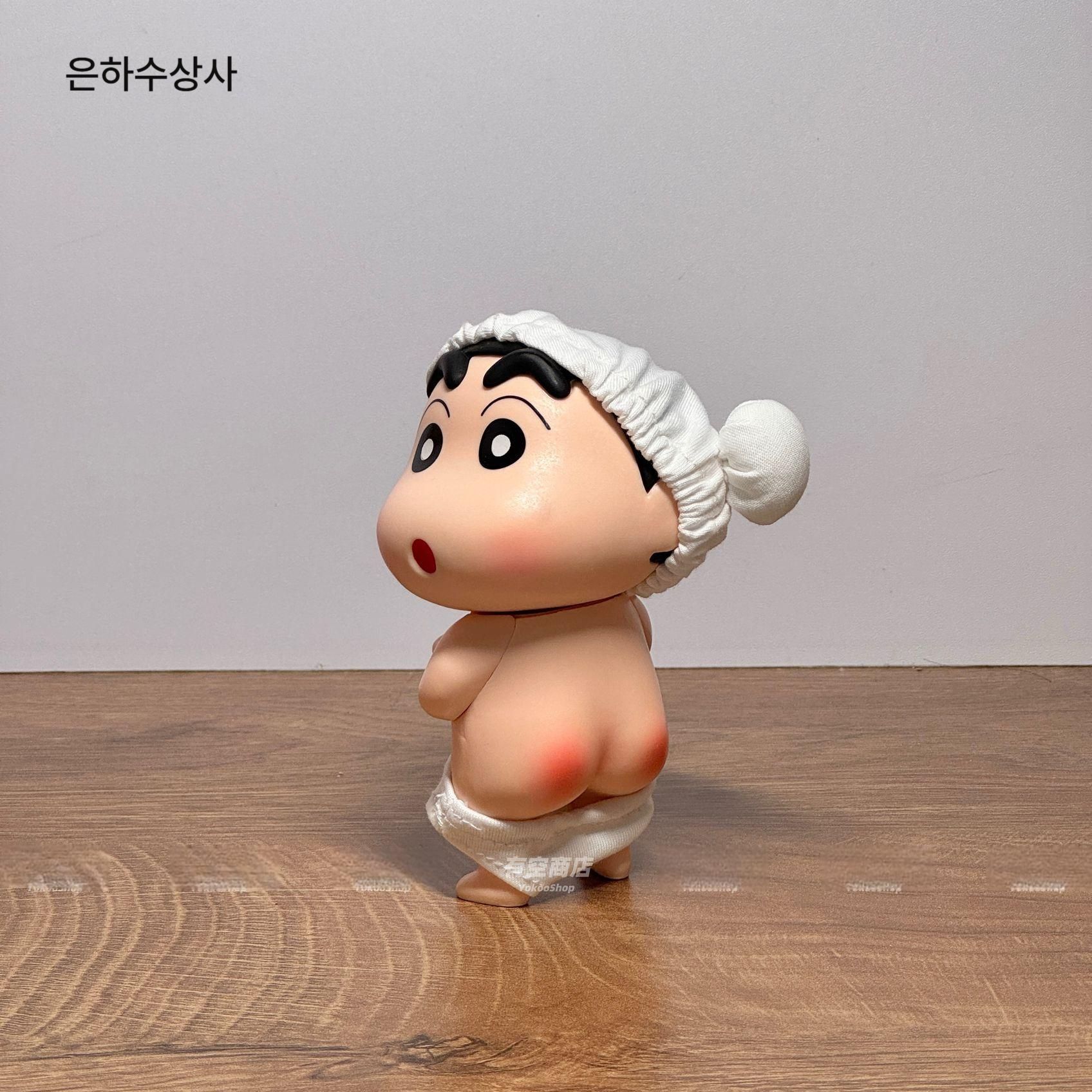 목욕 짱구 피규어 샤워캡 캐릭터 장식 크레용 신짱 인형 미니어처 굿즈 소품 홈데코 욕실 목욕 신 12cm 컬러박스 - 상세 이미지 4