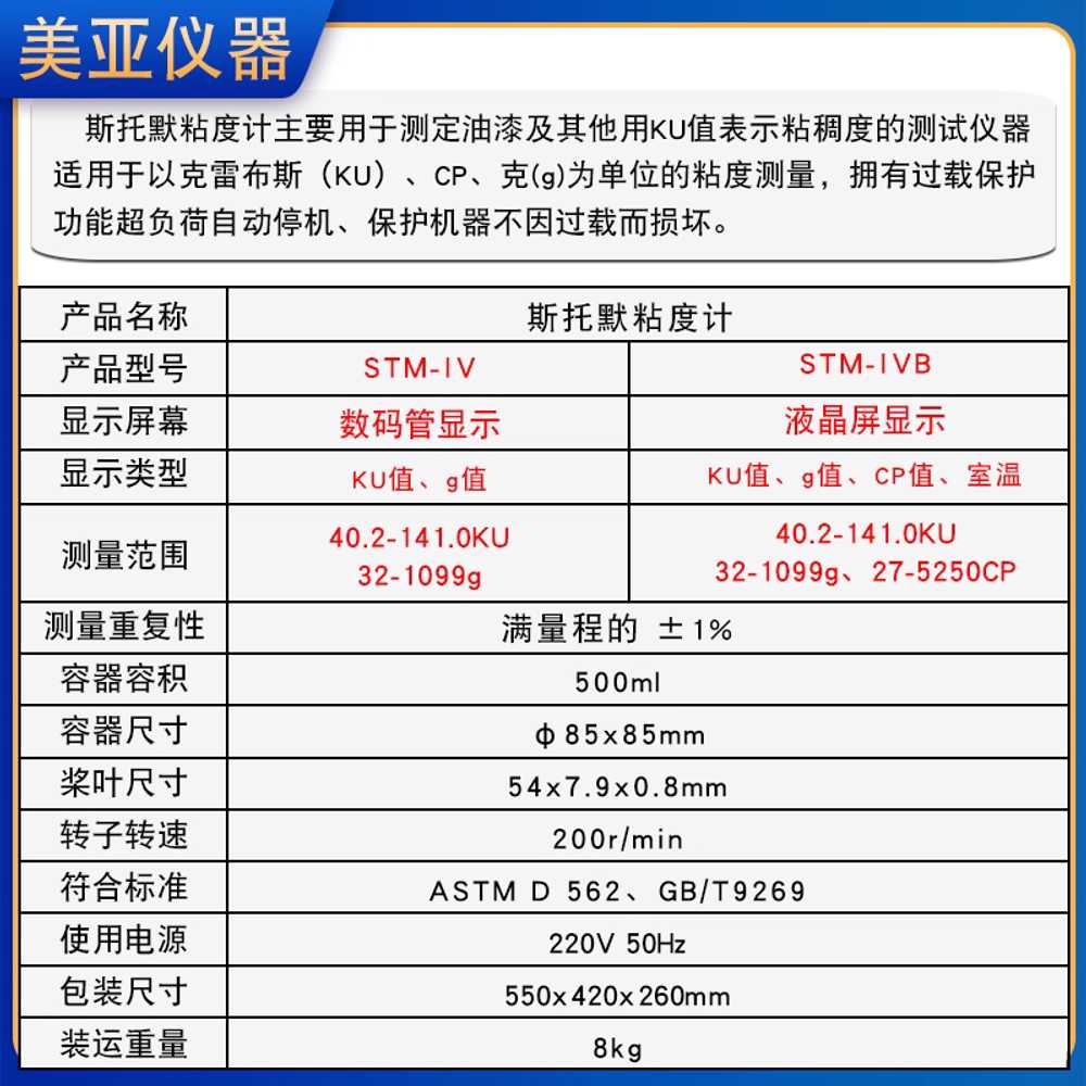 디지털 디스플레이 점도계 페인트 석재 시험 테스트기 STM-IV - 상세 이미지 5