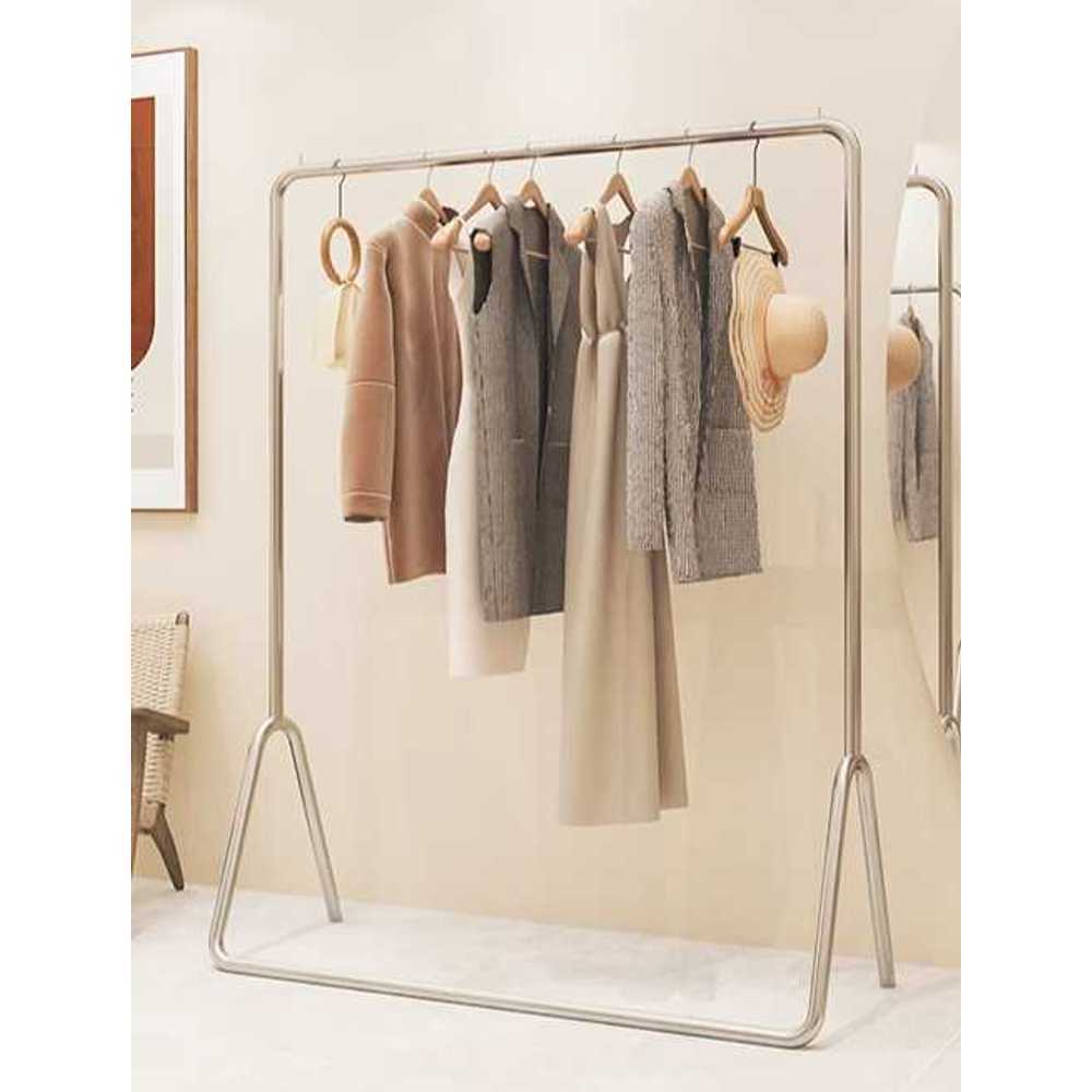 현관 롱코트행거 철제 롱패딩 매장용 드레스룸 옷걸이 80x150cm - 상품 이미지