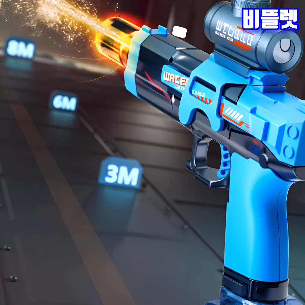 비뜰렛 LED 전동 물총 자동 권총 불꽃 파이어 샷건 - 상세 이미지 2