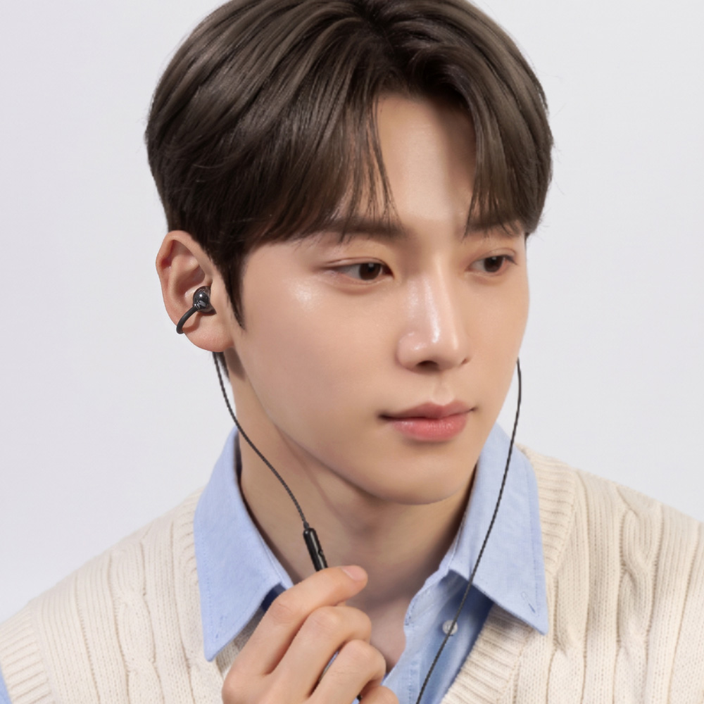 아이리버 C타입 귀찌형 오픈 유선이어폰 BVC-R01 블랙 이미지 7