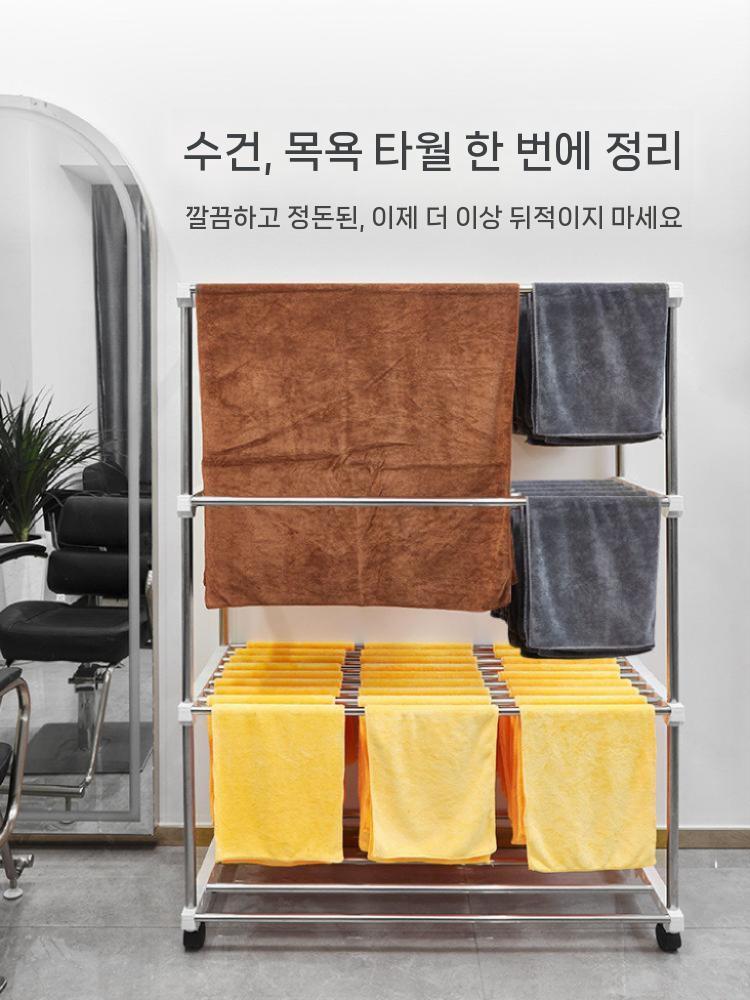 수건 건조대 이동식 빨래건조대 행거 모텔 사우나 대형 소 - 상세 이미지 4