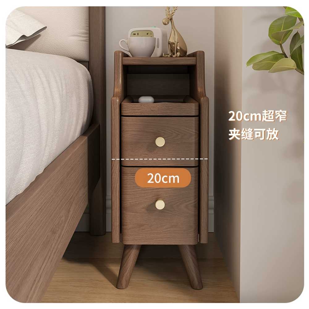 침대미니협탁 원목 사이드테이블 침대옆 틈새 수납 20CM - 상세 이미지 2