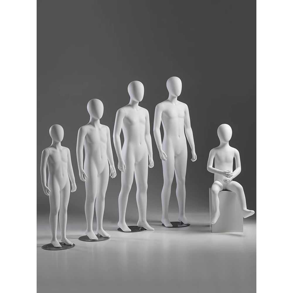 아동용 마네킹 학생 모델 의류 매장 쇼윈도 스탠드 소품 109cm - 상세 이미지 2