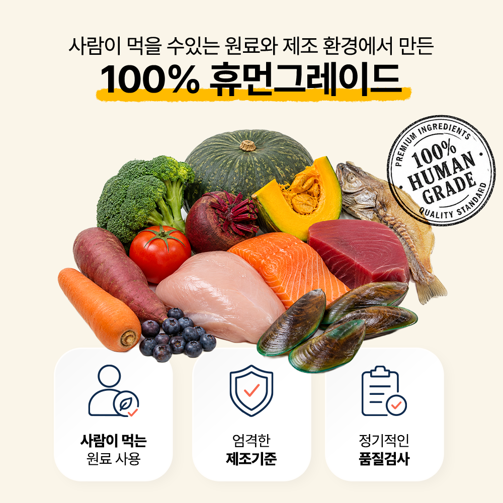 PEALTH GREEN 펠스 그린 동결건조 간식 초록입홍합 연어 멸치 김 닭가슴살 새싹보리 케일 브로콜리 난각칼슘 - 상세 이미지 4
