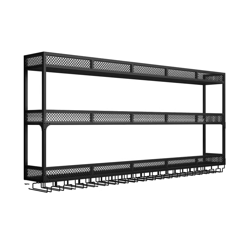 와인 벽 선반 레스토랑 홀더 잔걸이 주류 홈바 진열대 80cm 이미지 6