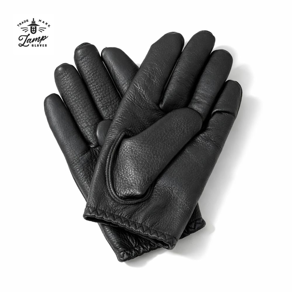 Lamp Gloves 램프 글러브 쇼티 블랙 소가죽 일본 프리미엄 수제 범용 장갑 - 상세 이미지 2