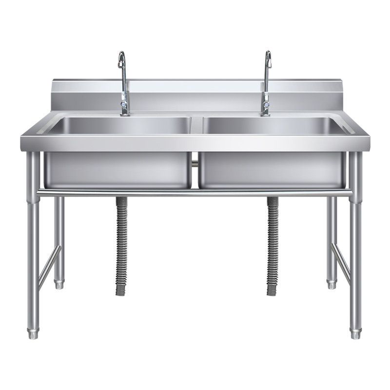 야외개수대 스테인리스 싱크대 업소용 스텐 캠핑장 펜션 주방 120x60x80cm - 상세 이미지 3