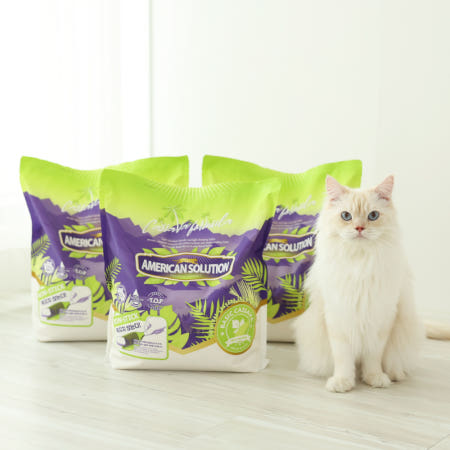 고양이모래 아메리칸솔루션 베이직카사바 4.55kg x3개 냥이모래 화장실 캣리터 다묘