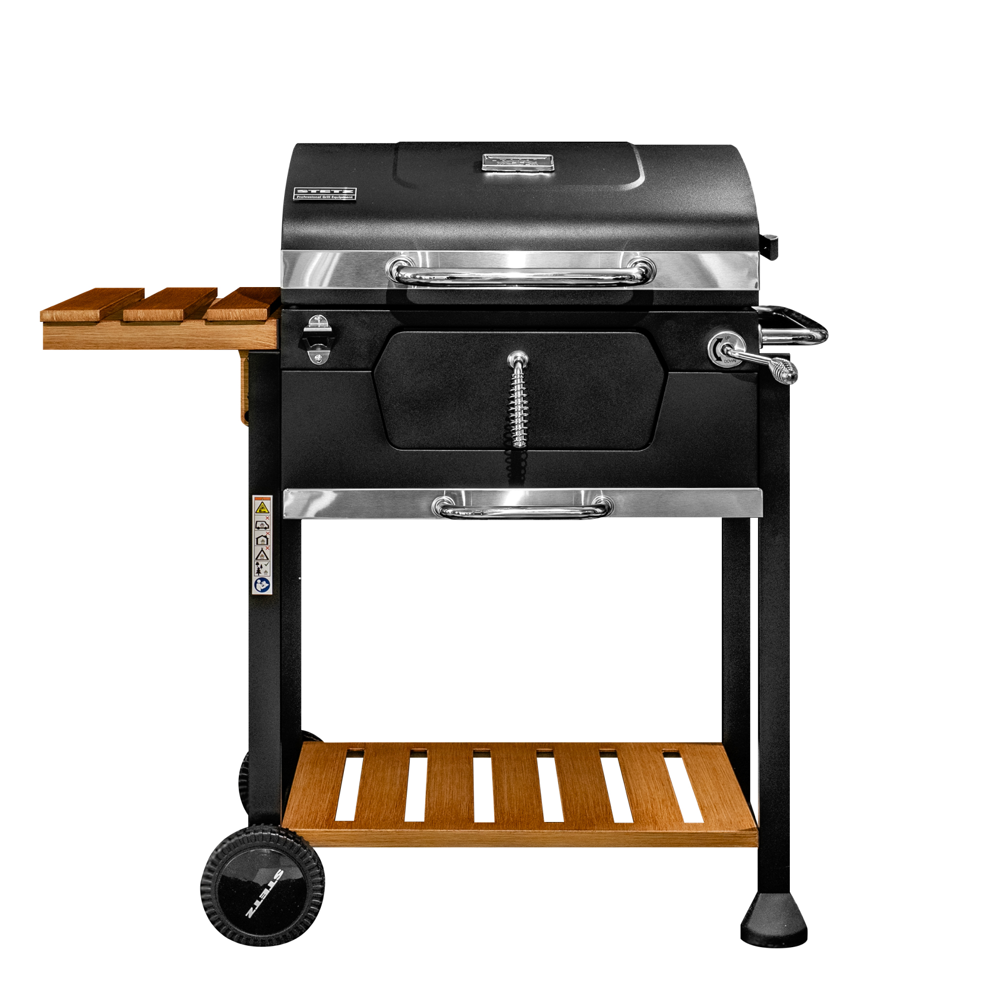 스테츠 프로 스테이션 야외 바베큐 그릴 사각 숯불 훈제 직화 BBQ - 상세 이미지 5