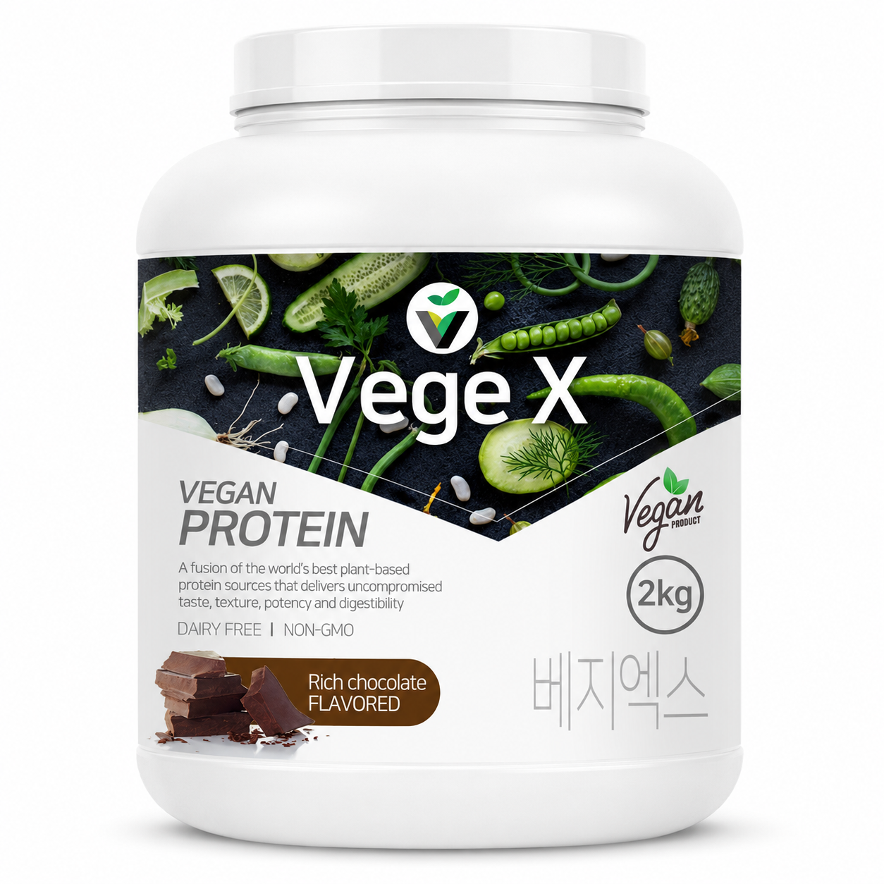 유당제로 비건 베지엑스 프로틴 2kg 식물성 단백질보충제