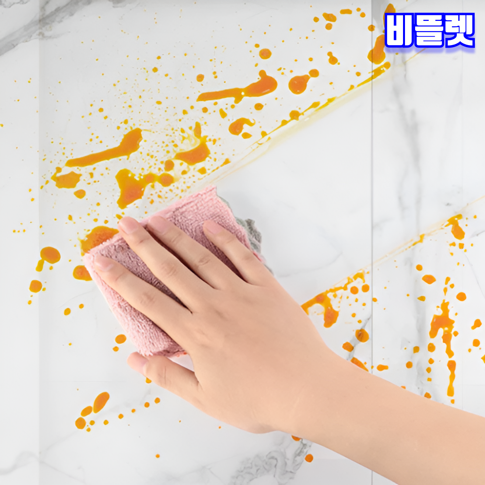비뜰렛 주방 투명 시트지 가스렌지 싱크대 오염 방지 기름때 타일 무점착 필름 - 상세 이미지 3
