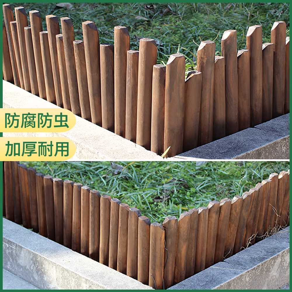 야외 원목 울타리 정원 안뜰 울타리 잔디밭 칸막이 4.5x15x120 - 상세 이미지 3