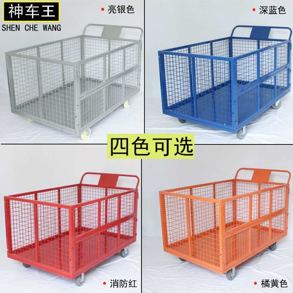 대용량 수레 구르마 창고 접이식 용품 바스켓카트 리어카 - 상세 이미지 4