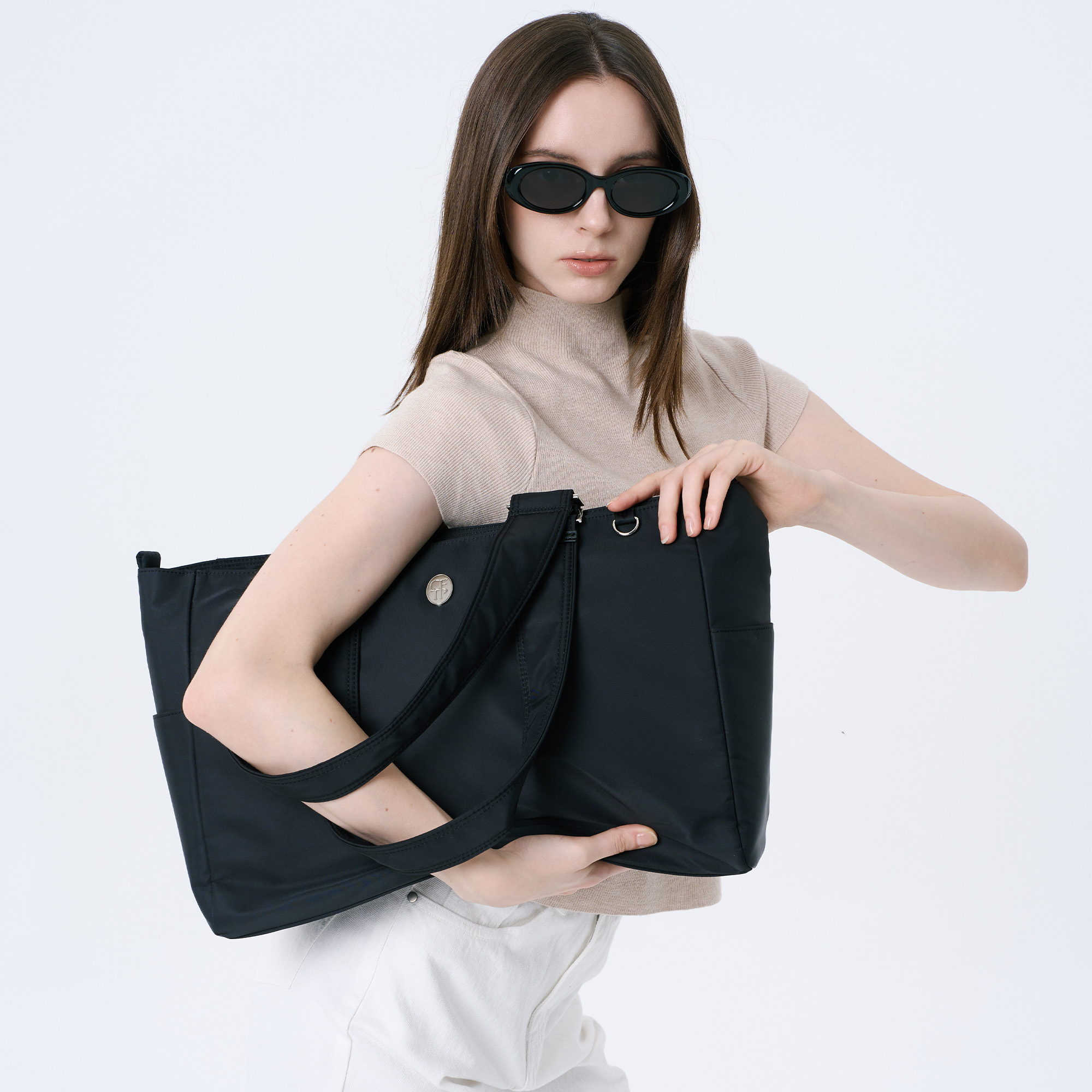 LOAF BAG 로프백 (16인치 노트북칸 숄더백, 텀블러칸, 나일론 가방) 이미지 7