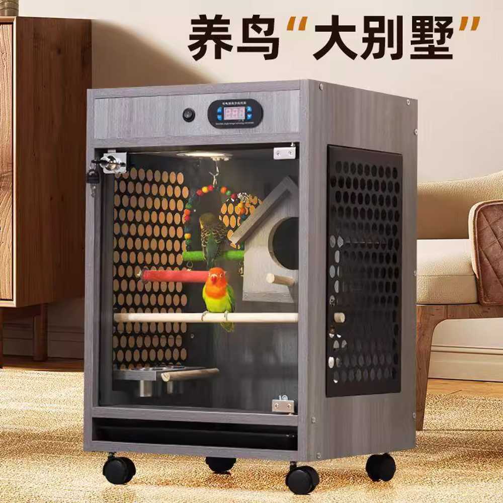 온도조절 새장 앵무새집 가정용 조류 하우스 케이지 A형 - 상세 이미지 2