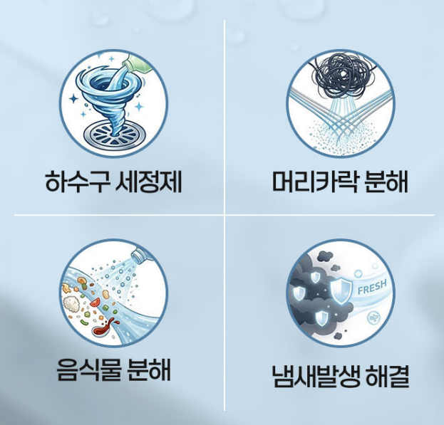 고점성클리너 하수구머리카락녹이기 머리카락녹이는클리너 - 상세 이미지 3