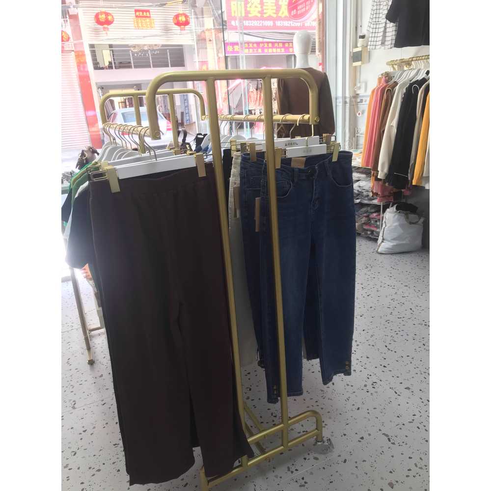 의류 매장 행거 드레스룸 옷가게 용품 옷걸이 철제 진열대 140cm - 상세 이미지 5