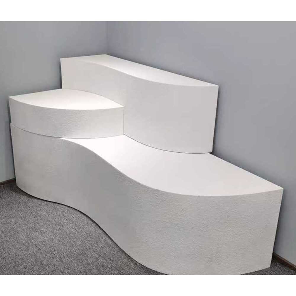 쇼룸 진열대 계단식 의류 매장 디스플레이 스탠드 선반 120x60x83 - 상품 이미지