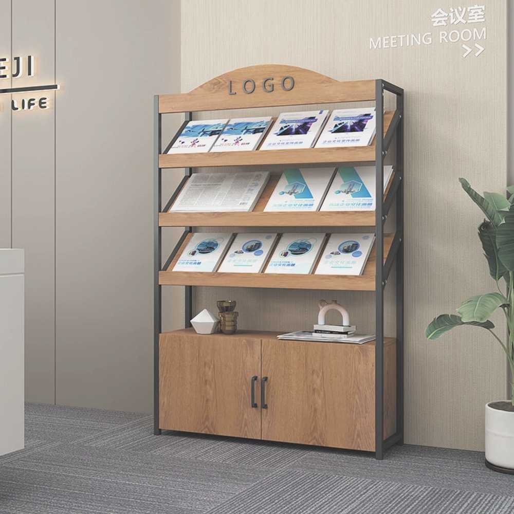 매거진랙 책전시대 팜플렛 잡지 꽂이 홍보물 진열대 80x30x120 - 상세 이미지 4
