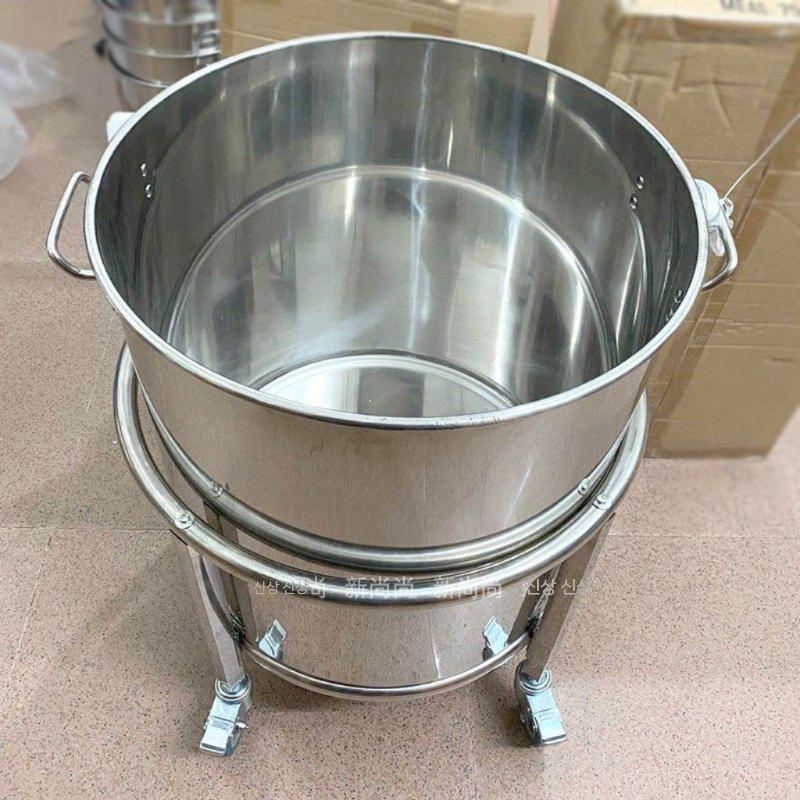 원형 곰솥 운반카 다라이 이동카 운반수레 바퀴카트 휠 40cm - 상세 이미지 5