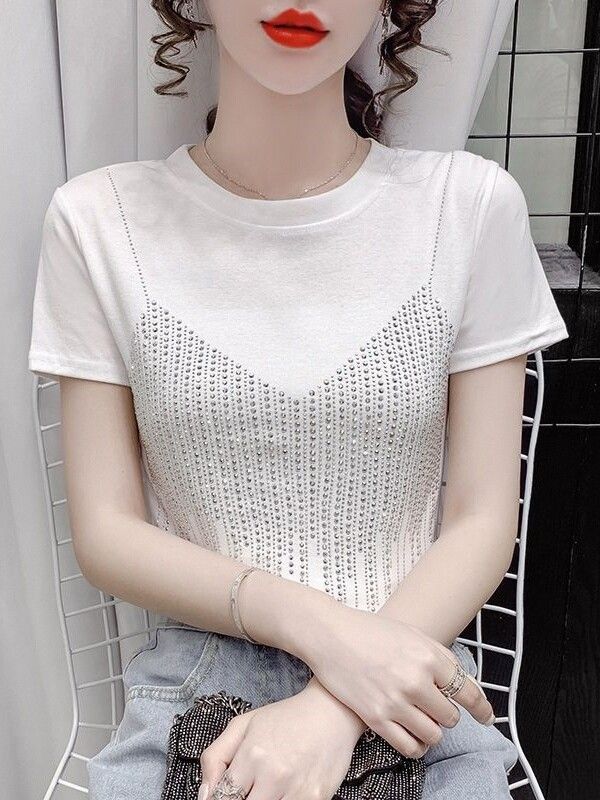 반팔 댄스복 티셔츠 상의 라인복 줌바복 사교 여성 블랙 M 이미지 6