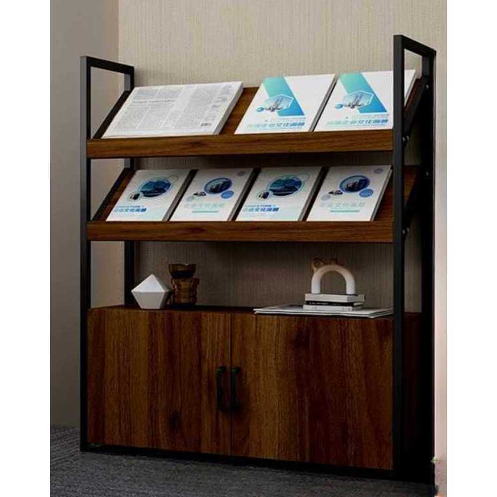 매거진랙 책전시대 팜플렛 잡지 꽂이 홍보물 진열대 80x30x120 - 메인 이미지
