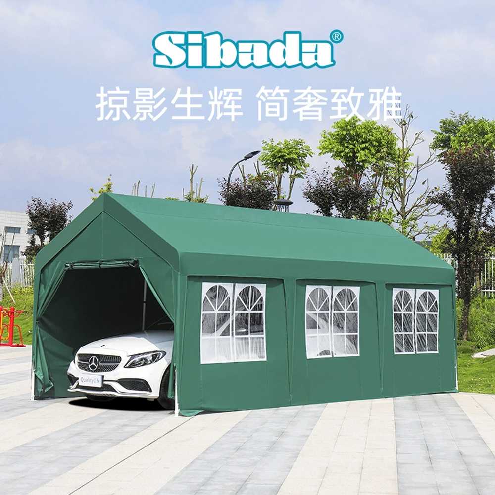 자동차 간이 차고 캐노피 행사용 주차천막 야외 창고 3.3m x 6m - 상세 이미지 3