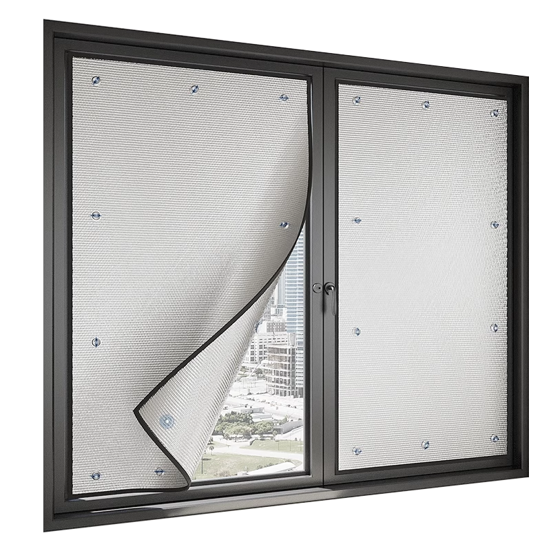 차광막 알루미늄 호일 커튼 창문 부착형 햇빛가리개 50x50 - 상세 이미지 2