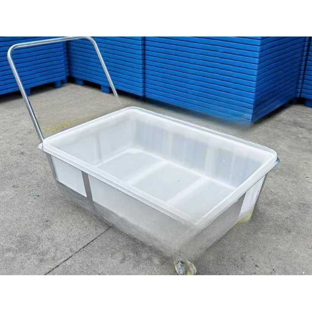 대형 물통 카트 운반 이동식 플라스틱 핸드 구루마 106x76x28 - 상품 이미지