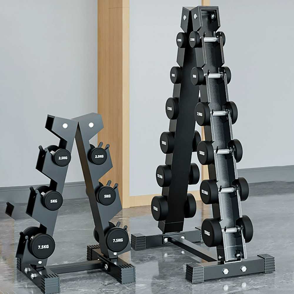 덤벨거치대 아령 정리대 탑재 피트니스 헬스장 선반 2단 15KG - 상세 이미지 4