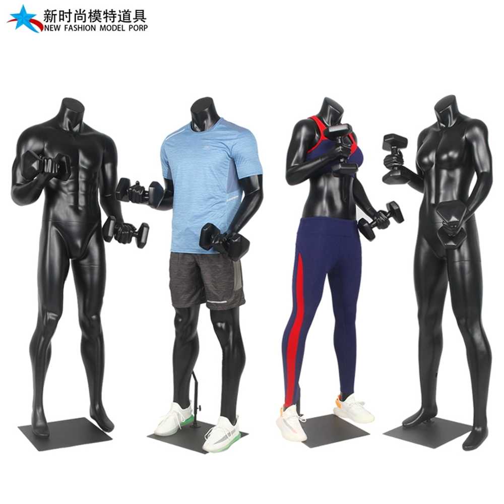 스포츠 마네킹 덤벨 의류 옷가게 매장용 남녀 디피 04 - 상세 이미지 5
