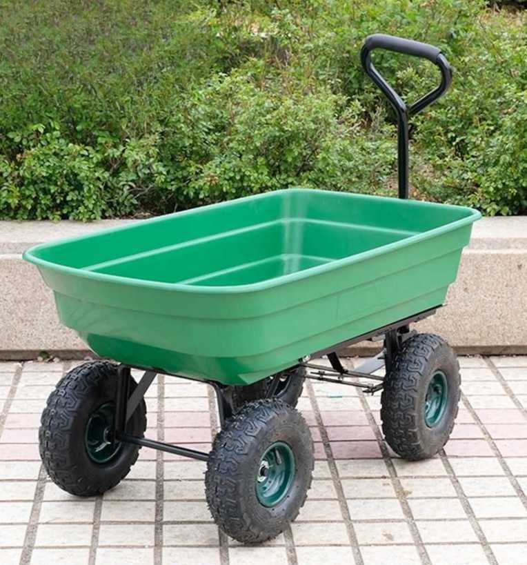 농업용 리어카 사륜 손수레 운반 끌차 구르마 카트 소형 100kg - 상품 이미지