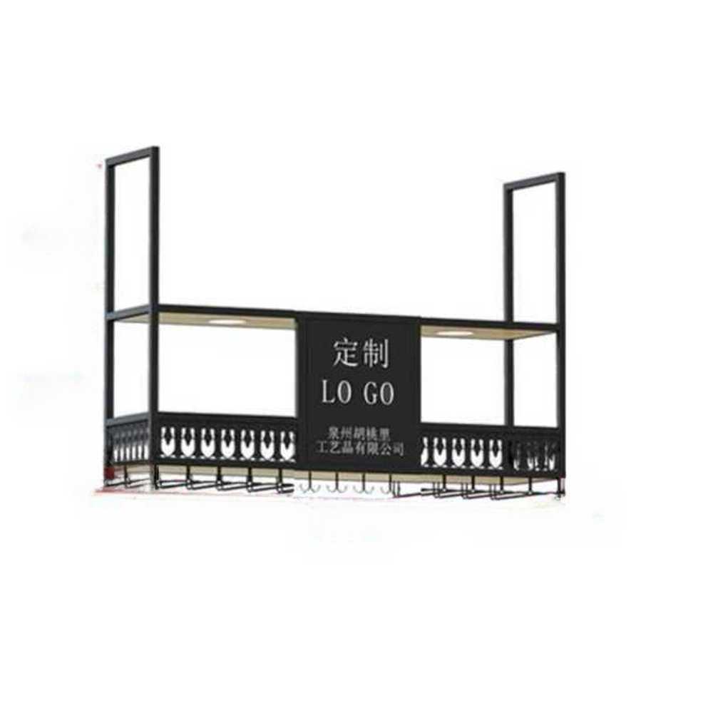 벽 거치 와인 랙 렉 양주 위스키 진열 보관함 수납장 100x30x80 - 상품 이미지