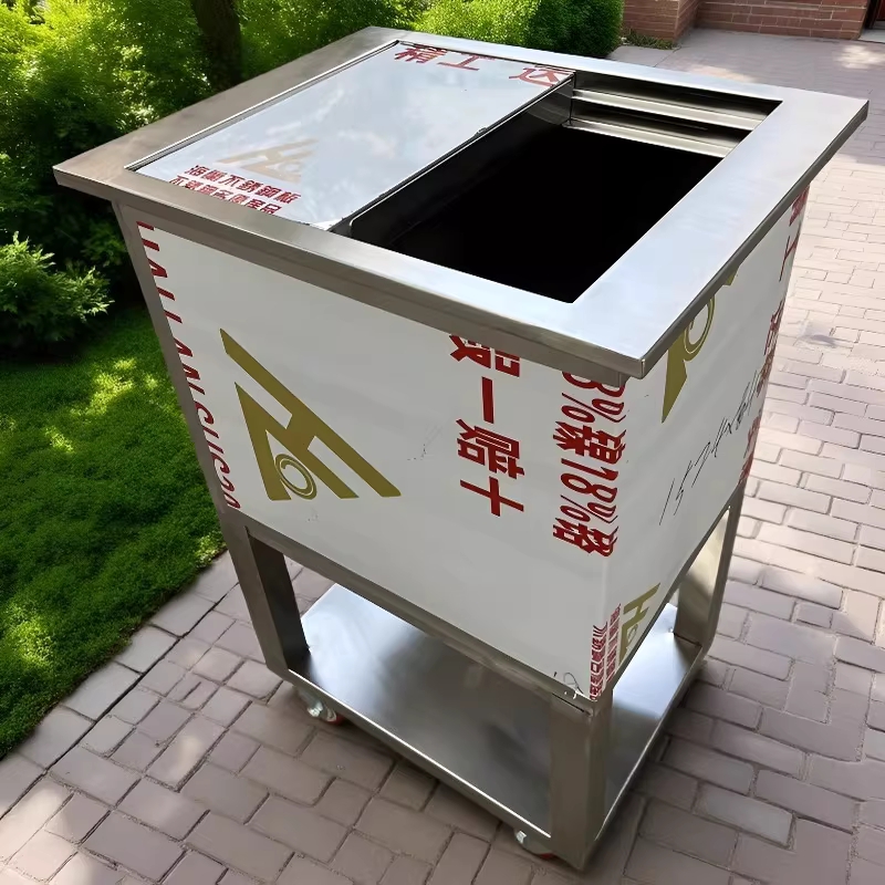 이동식 얼음 수납 저장고 카페 식당 음식점 제빙기 45x55x80 - 상세 이미지 5