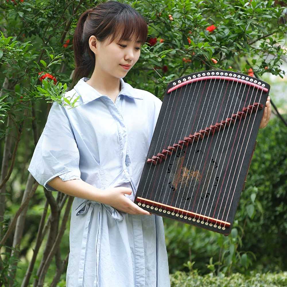 25현 가야금 초보자용 연습용 전통 동양 국악기 13현 소쟁 - 상세 이미지 3