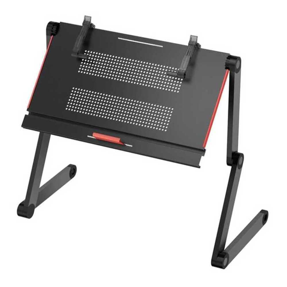 노트북 거치대 접이식 휴대용 각도조절 태블릿 테이블 45cm 검정 X5Pro S 45cm - 상품 이미지