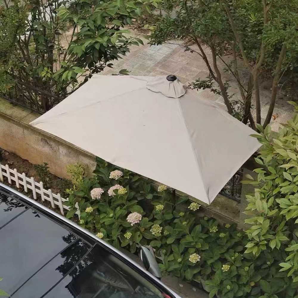 하프 벽 파라솔 베란다 테라스 업소용 그늘막 차양막 200x100cm 이미지 7