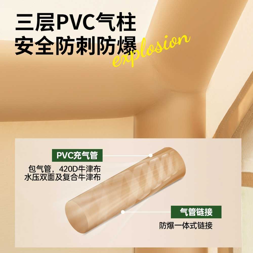 방수 캠핑 텐트 옥스퍼드천 가족 나들이 피크닉 에어텐트 - 상세 이미지 3