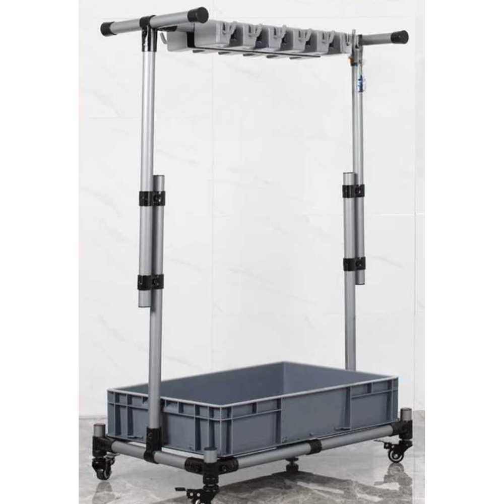 청소 핸드카트 밀대걸이 보관대 청소도구 걸이대 보관 68cm - 상품 이미지