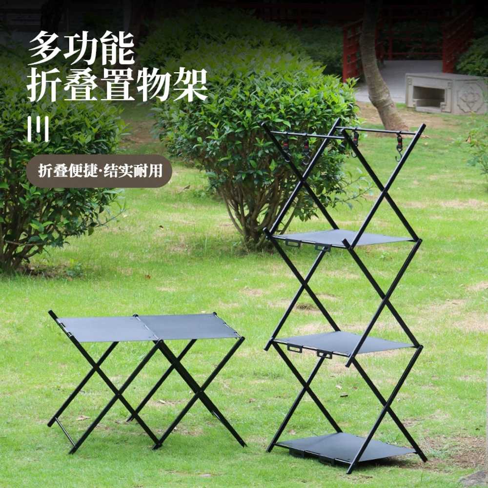 캠핑용 작업대 접이식 키친테이블 폴딩 행거 2단 선반 후크 - 상세 이미지 3