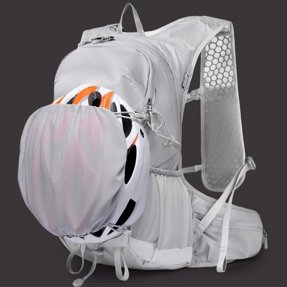 경량 등산 배낭 20L 자전거 하이킹 백팩 라이트 그레이 20L - 상품 이미지