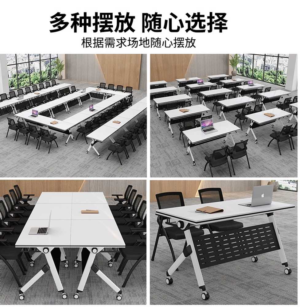 연수용 테이블 사무실 회의용 이동식 폴딩 학원 책상 120x40x75 이미지 6