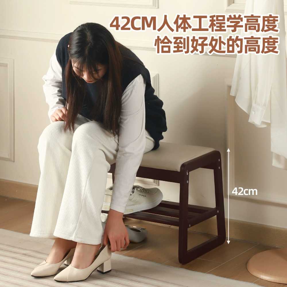 현관 벤치 신발장 슈즈 정리대 보관함 틈새 수납장 - 상세 이미지 4