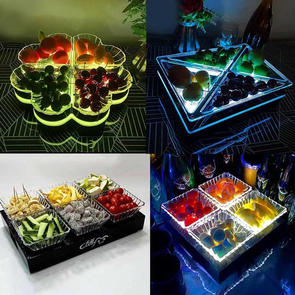 클럽 양주 진열대 칵테일 샴페인 와인 LED 거치대 달걀 모양 - 상세 이미지 2