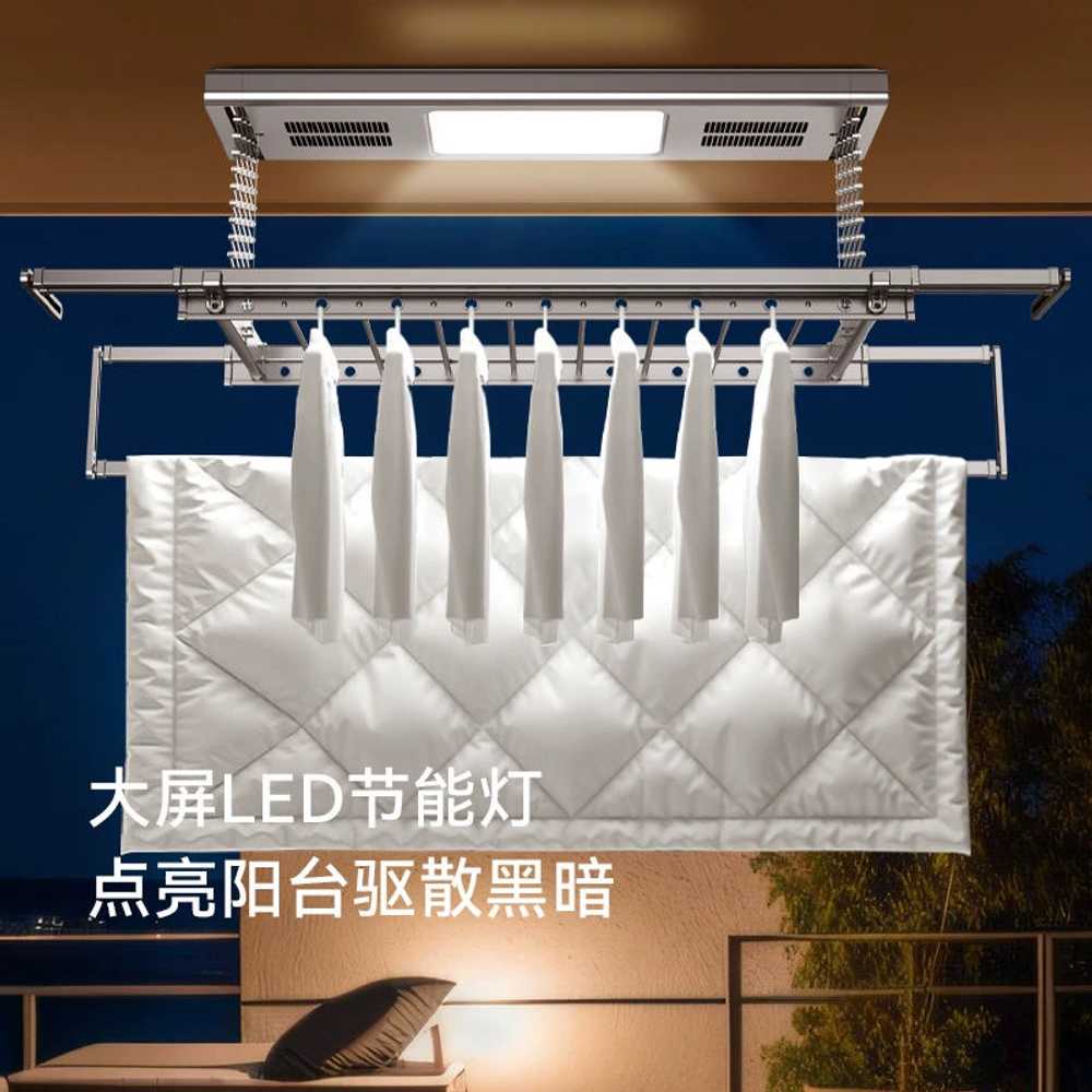천장 빨래 건조대 자동 아파트 베란다 이불걸이 랙 단일 - 상세 이미지 5